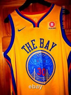 NIKE STEPH CURRY THE BAY Stitched CHINESE NEW YEAR Basketball Jersey, SZ 44