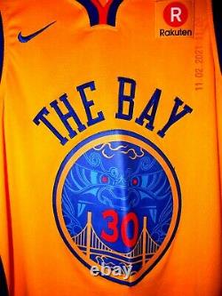 NIKE STEPH CURRY THE BAY Stitched CHINESE NEW YEAR Basketball Jersey, SZ 44