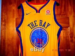 NIKE STEPH CURRY THE BAY Stitched CHINESE NEW YEAR Basketball Jersey, SZ 44