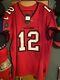 Nike Vapor Elite Authentic Red Jersey Tom Brady Tampa Bay Buccaneers Size 56