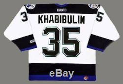 NIKOLAI KHABIBULIN Tampa Bay Lightning 2004 CCM Throwback Away NHL Hockey Jersey