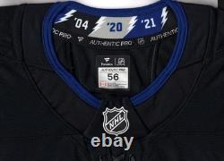NO TARIFFS sz 56 Tampa Bay Lightning Fanatics Authentic PRO Jersey Alternate FAP