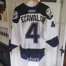 NO TARRIFS! Authentic Tampa Bay Lightning 01/02 Vincent Lecavalier Pro Jersey 48