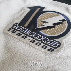 NO TARRIFS! Authentic Tampa Bay Lightning 01/02 Vincent Lecavalier Pro Jersey 48