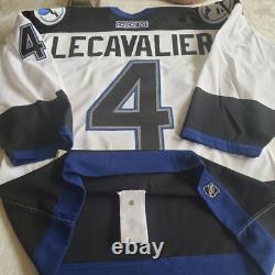NO TARRIFS! Authentic Tampa Bay Lightning 01/02 Vincent Lecavalier Pro Jersey 48
