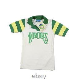 NOS Vintage 80s Youth Large Tampa Bay Rowdies Soccer Jersey NASL Striped White