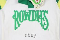 NOS Vintage 80s Youth Large Tampa Bay Rowdies Soccer Jersey NASL Striped White