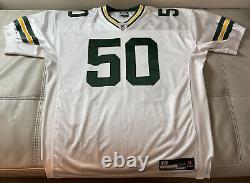 NWOT 100% Authentic Reebok Sewn AJ Hawk Green Bay Packers Jersey Men's Size 52