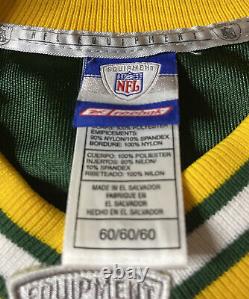 NWOT Authentic Reebok Sewn Brett Favre Green Bay Packers Jersey Size 60 5XL