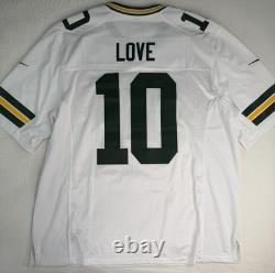 NWOT Nike Vapor Limited Stitched Green Bay Packers Jordan Love White Jersey XL