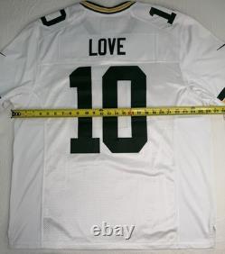 NWOT Nike Vapor Limited Stitched Green Bay Packers Jordan Love White Jersey XL