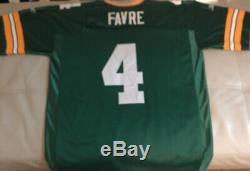 NWOT Vintage AUTHENTIC Reebok Green Bay Packer Brett Favre Jersey 52 XL Sewn