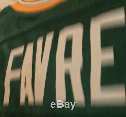 NWOT Vintage AUTHENTIC Reebok Green Bay Packer Brett Favre Jersey 52 XL Sewn