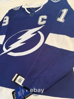 NWT Authentic ADIDAS Steven Stamkos Tampa Bay Lighting C Jersey Size 54