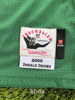 NWT Green Bay Packers Donald Driver #80 Authentic Retro NFL Football Jersey XL