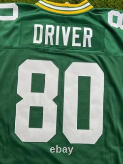 NWT Green Bay Packers Donald Driver #80 Authentic Retro NFL Football Jersey XL