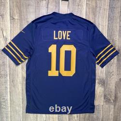 NWT Green Bay Packers Jordan Love Nike Navy 1923 Classic Game Jersey Men M $130