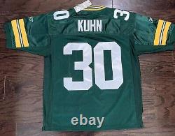 NWT Green Bay Packers NFL Football 30 John Kuhn Super Bowl Jersey Mens 48 Reebok