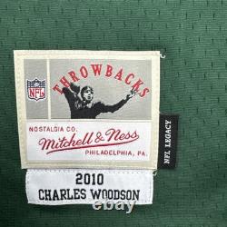 NWT Mitchell & Ness Green Bay Packers Charles Woodson 2010 Legacy Jersey 14/16 L