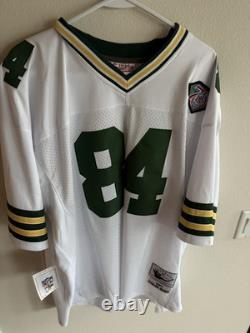 NWT Mitchell & Ness Green Bay Packers Sterling Sharpe White Road Jersey XL