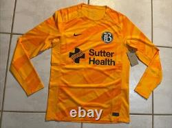 NWT NIKE Bay FC NWSL 2024 Long Sleeve Goalkeeper Jersey Men's Medium