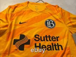NWT NIKE Bay FC NWSL 2024 Long Sleeve Goalkeeper Jersey Men's Medium