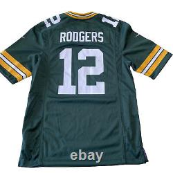 NWT Nike Aaron Rodgers Men's Green Bay Packers Jersey, Size M Green