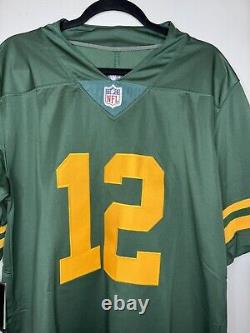 NWT Nike NFL Green Bay Packers 50s Throwback Aaron Rodgers Jersey GREEN Medium