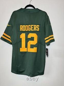 NWT Nike NFL Green Bay Packers 50s Throwback Aaron Rodgers Jersey GREEN Medium