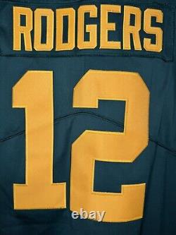 NWT Nike NFL Green Bay Packers 50s Throwback Aaron Rodgers Jersey GREEN Medium