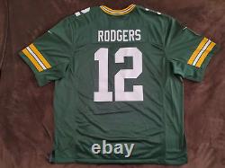 NWT Nike Vapor Limited 2020 Aaron Rodgers Green Bay Packers NFL Jersey Size 2XL