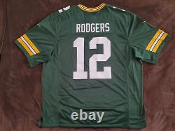 NWT Nike Vapor Limited Aaron Rodgers Green Bay Packers NFL Jersey Size 2XL