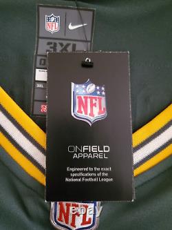 NWT Nike Vapor Limited Aaron Rodgers Green Bay Packers NFL Jersey Size 3XL