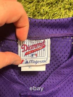 NWT'S Majestic Diamond Collection Tampa Bay Devil Rays MLB Jersey Mens XL 90s