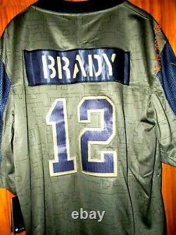 NWT TAMPA BAY BUCS TOM BRADY GREEN 2021 SALUTE OF SERVICE Jersey, SIZE LARGE