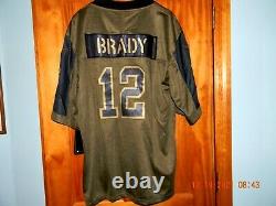 NWT TAMPA BAY BUCS TOM BRADY GREEN 2021 SALUTE OF SERVICE Jersey, SIZE LARGE