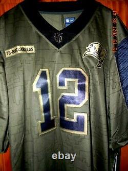 NWT TAMPA BAY BUCS TOM BRADY GREEN 2021 SALUTE OF SERVICE Jersey, SIZE XL