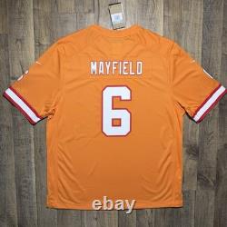NWT Tampa Bay Buccaneers Baker Mayfield Nike Creamsicle Game Jersey Men XL $150