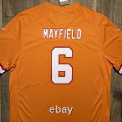 NWT Tampa Bay Buccaneers Baker Mayfield Nike Creamsicle Game Jersey Men XL $150