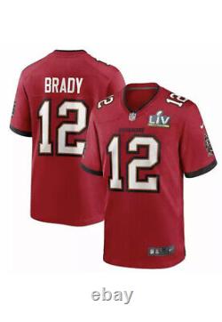 NWT Tampa Bay Buccaneers? Tom Brady # 12 Nike Super Bowl? LIV Game Day Jersey M