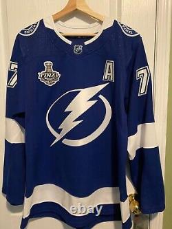 NWT Tampa Bay Lightning Home Jersey Hedman Adidas Size 52 With2020 Finals Patch
