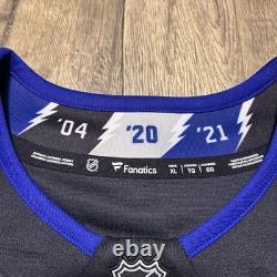 NWT Tampa Bay Lightning Nikita Kucherov Fanatics Alternate Jersey Mens XL $175