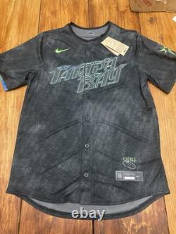 NWT Tampa Bay Rays Jersey City Connect Edition Stitched Mens Medium 2023