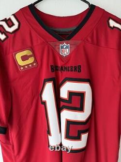 NWT Tom Brady (12) Tampa Bay Buccaneers Nike NFL Vapor Limited Captain Jersey
