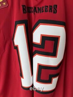 NWT Tom Brady (12) Tampa Bay Buccaneers Nike NFL Vapor Limited Captain Jersey