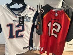 NWT Tom Brady New England Patriots Nike Super Bowl LII 52 Tampa Bay Jerseys Kids