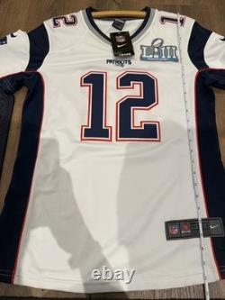NWT Tom Brady New England Patriots Nike Super Bowl LII 52 Tampa Bay Jerseys Kids