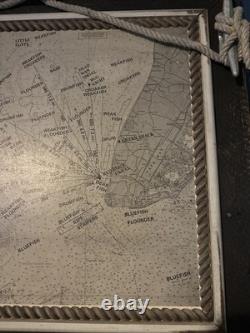 Nautical Map Of The Delaware Bay Inlet Between Cape May & DE