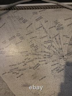 Nautical Map Of The Delaware Bay Inlet Between Cape May & DE