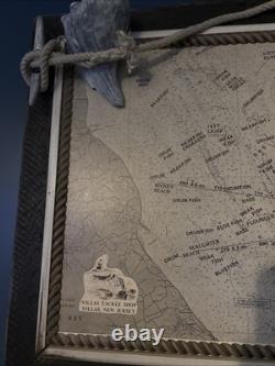 Nautical Map Of The Delaware Bay Inlet Between Cape May & DE